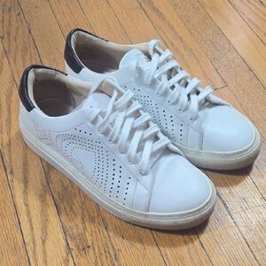 Kate Spade Ashlyn White Leather Top Spade Design Sneaker
